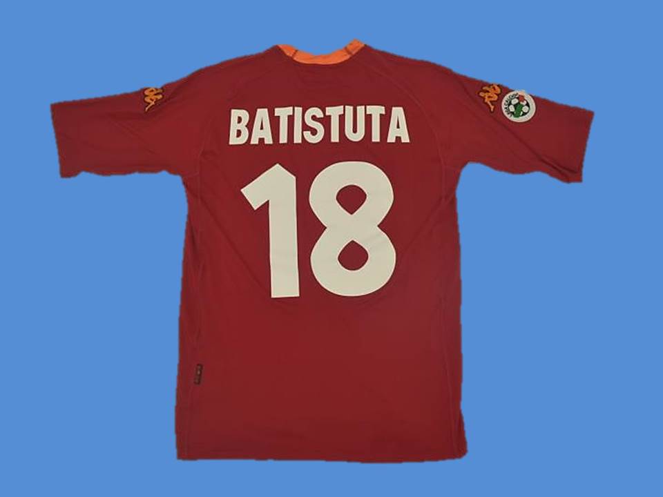 AS ROMA 2000 2001 BATISTUTA 18 HOME 