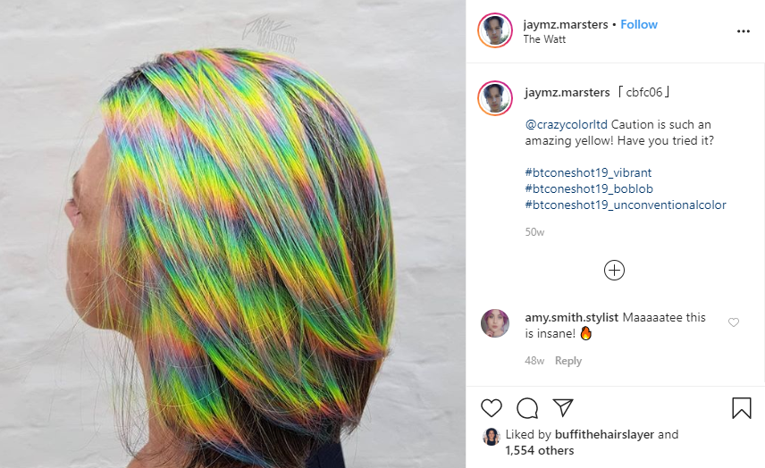 how to get holographic iridescent hair