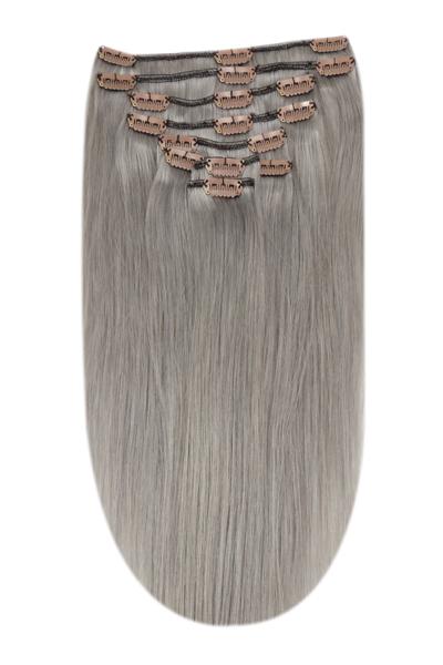 human hair extensions grey color