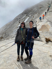 My sister and I at Half Dome