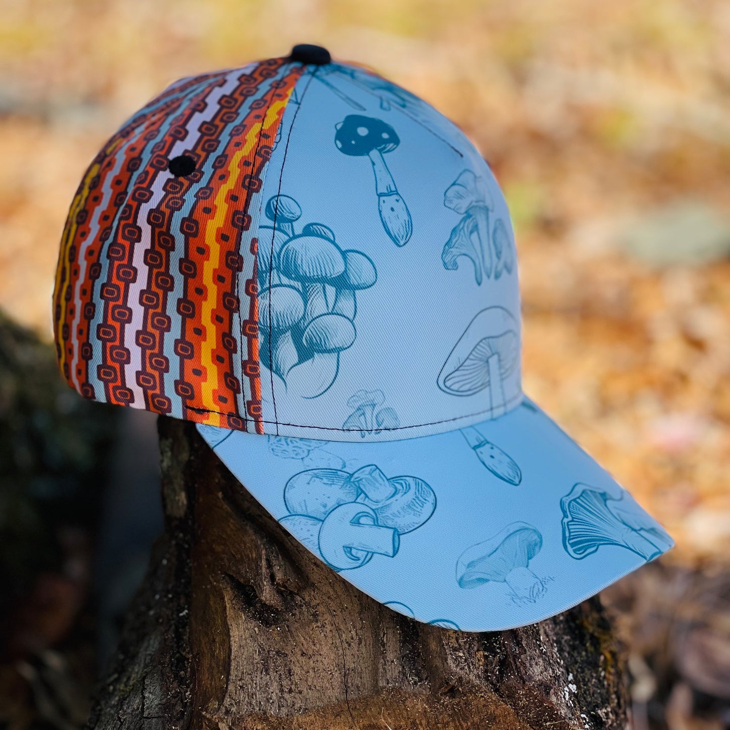 Vintage Mushrooms Retro Snapback Cap