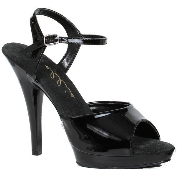 black strappy heels wide width