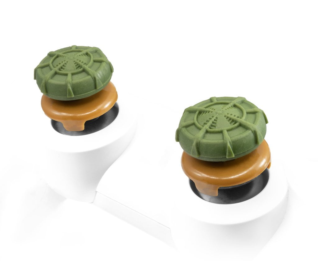 KontrolFreek FPS Freek Snipr for Xbox One Controller 2 High-Rise Convex | Green Performance Thumbsticks Domed 