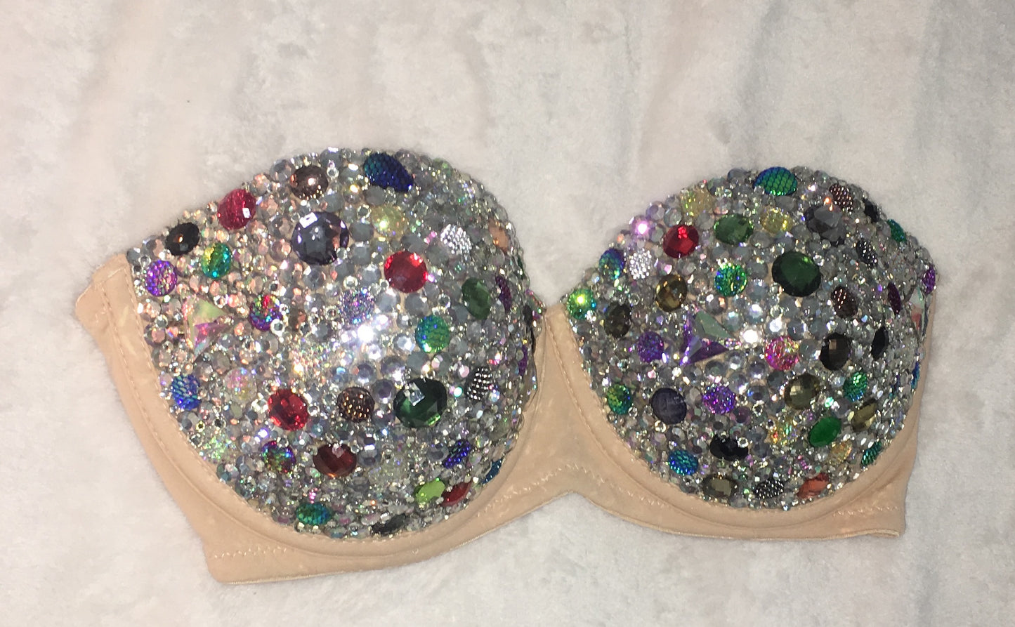 Multi Colour Diamonds "Kaleidoscope" Strapless Style