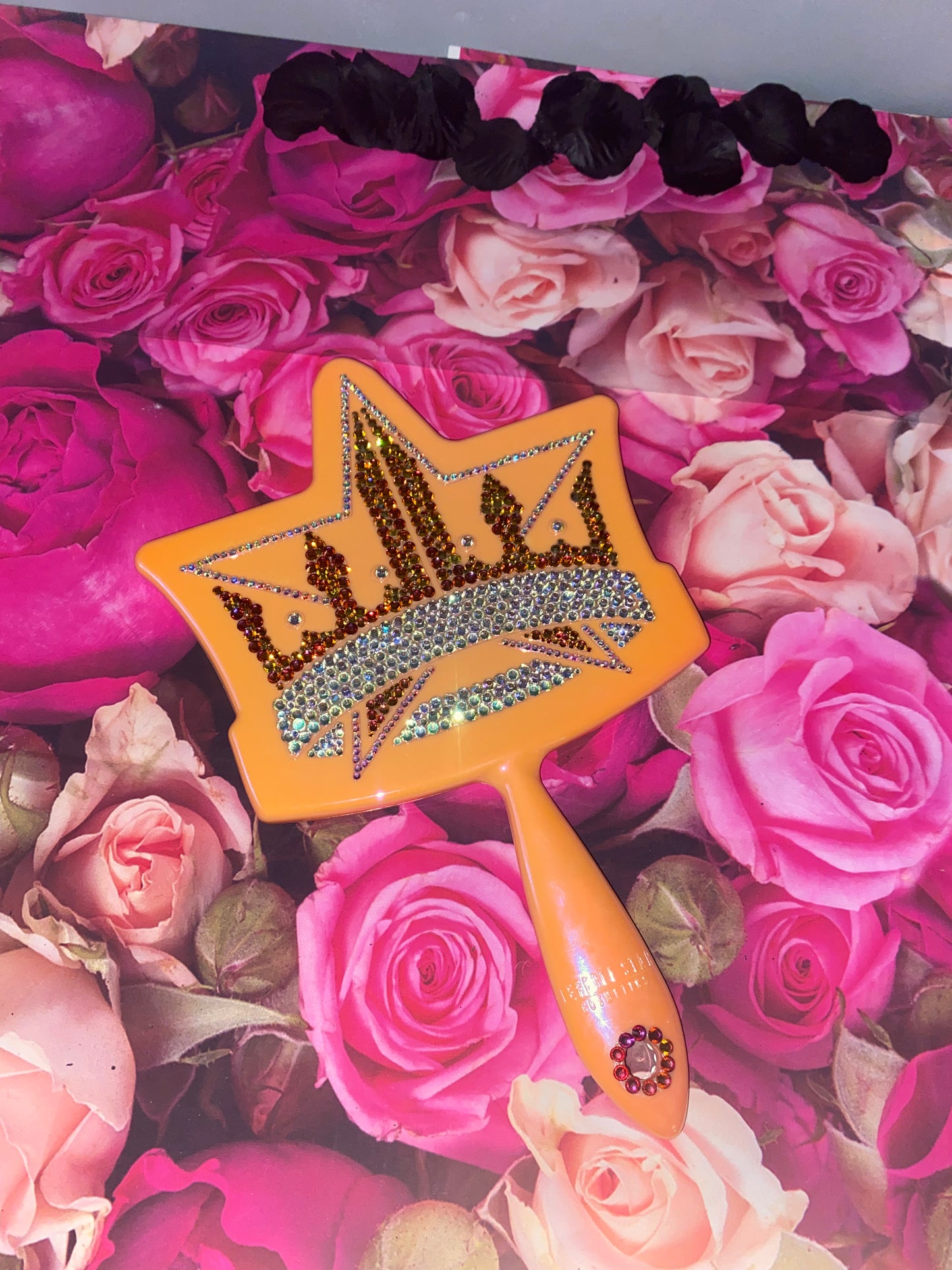 Jeffree Star "Orange Iridescent Crown" Hand Mirror