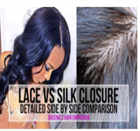 lace frontal vs silk base closure