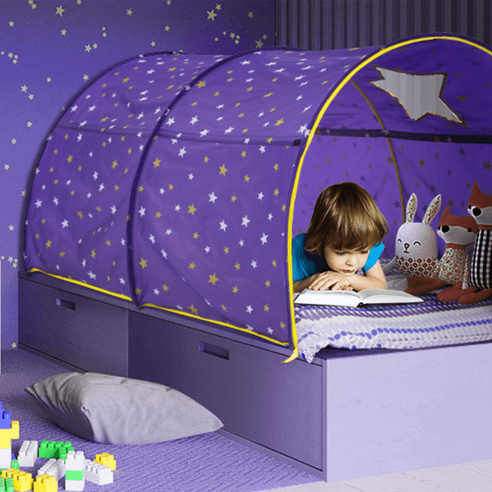 Arne Foto extase Starry Sky Bed Tent for Kids, Perfect transition from crib to twin bed –  Alvantor