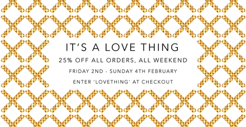 25% off all orders, all weekend