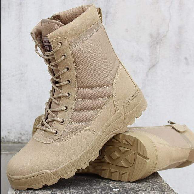 mens tan military boots
