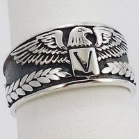 bague aigle argent