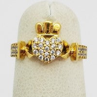 bague claddagh en or