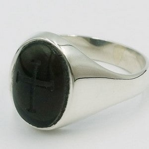 bague intaille onyx bague argent