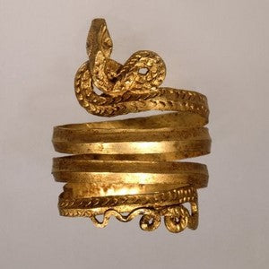 bague serpent or