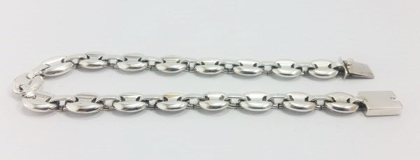 bracelet maille argent