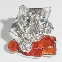 broche argent opale de feu