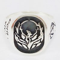 bague phoenix argent