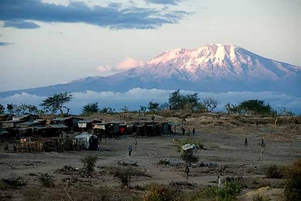 vue kilimanjaro depuis mine de tanzanite