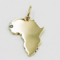 pendentif afrique en or