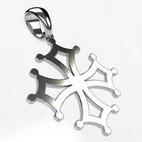 pendentif croix occitane en or