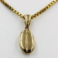 collier grain de café or