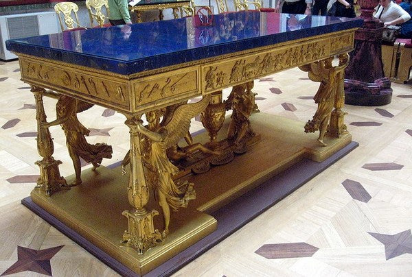 table lapis lazuli musée de l'Hermitage