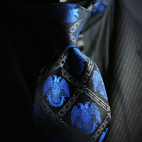 32nd Degree Scottish Rite Necktie Midnight Blue Freemasons