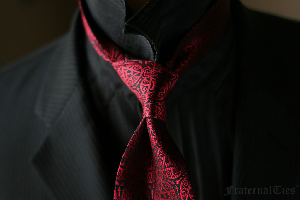 FraternalTies Royal Arch Masons Triple Tau silk necktie