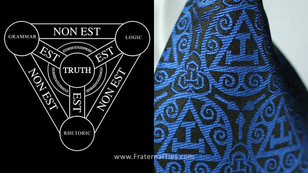 York Rite Freemasons Necktie Trivium