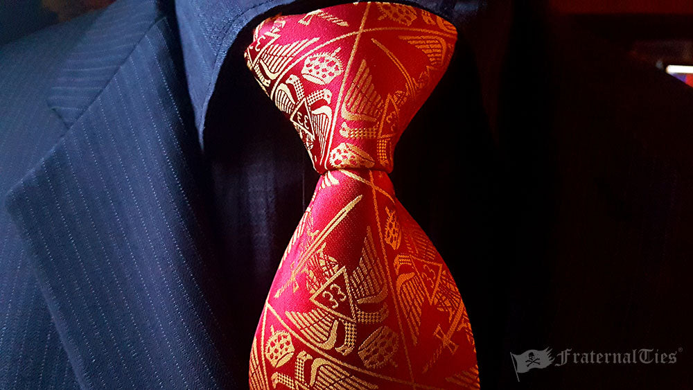 fraternalties 33rd degree scottish rite freemasons masonic necktie