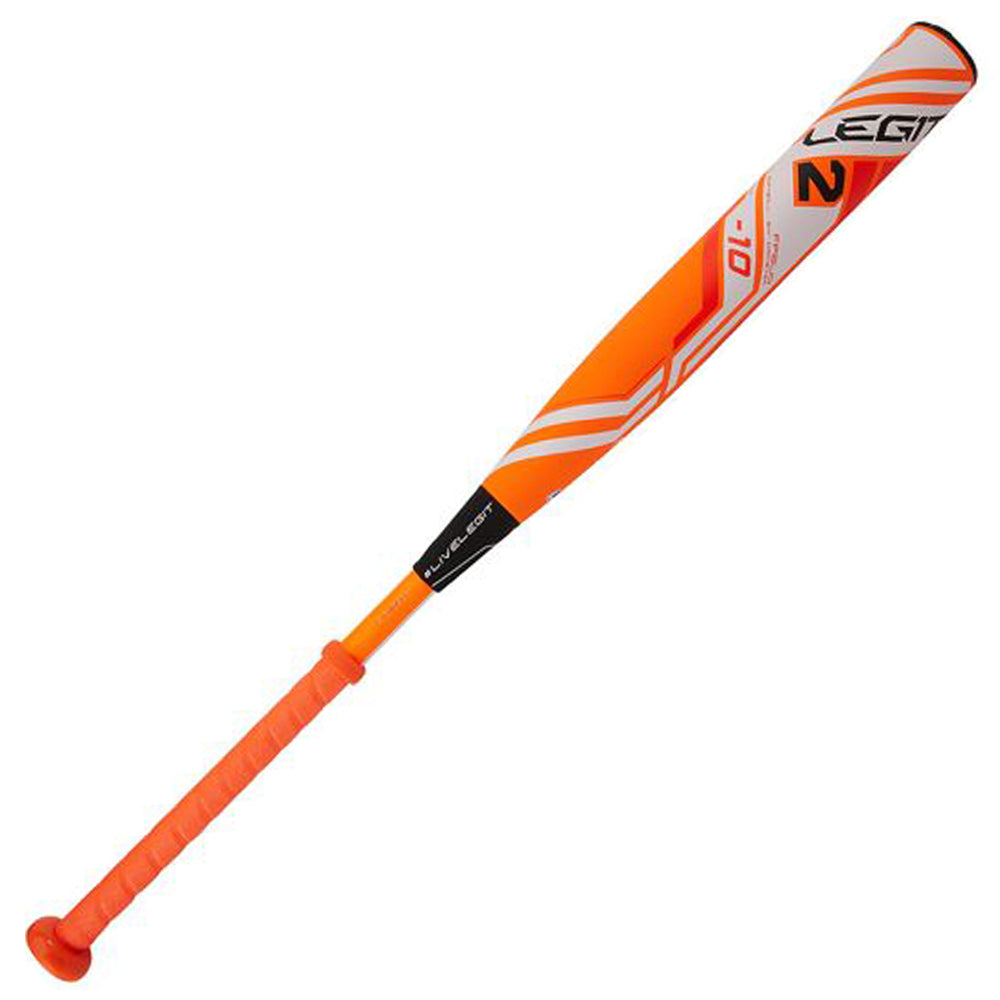 New Worth FP2LG9 Legit 2 Orange/White Fastpitch Softball Bat 2 1/4" Ba