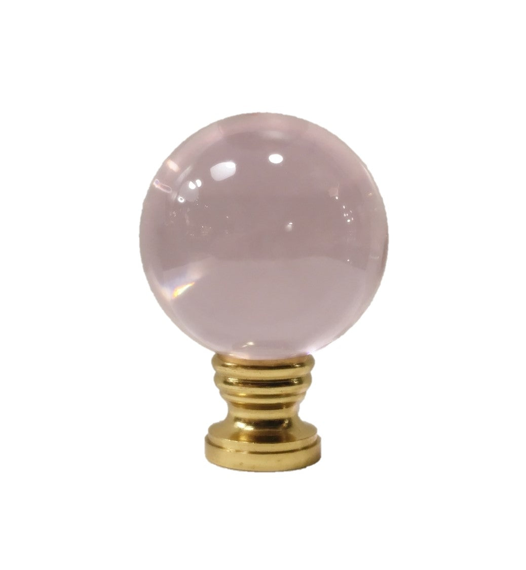 pink lamp finial