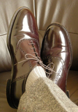 Shell Cordovan Oxford Shoes in Color #8