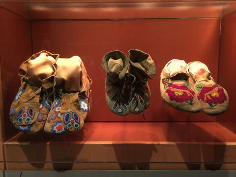 Three Pairs of Beautiful Native American Leather Moccasins