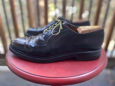 Dapper Looking Shell Cordovan PTB Vintage Bluchers from the side