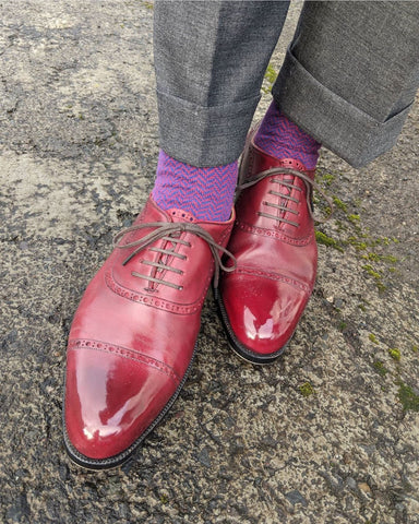 Mirror Shined with Cleaner Conditioner and High Shine Quadrifoglio Scarpe Wholecut Oxfords