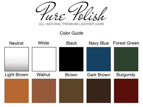 Pure Polish Products Color Guide Chart