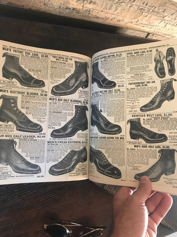 Early 1900s Sears and Roebuck Catalog Men's Shoe Section More Pages