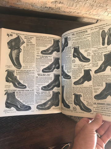 Early 1900s Sears and Roebuck Catalog Men's Shoe Section