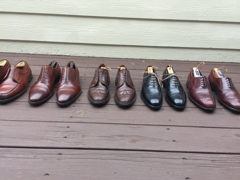 Right side of the shoe lineup