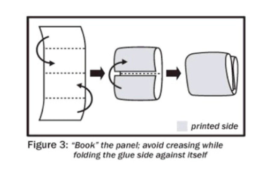 Booking a panel - hanging mural wallpaper