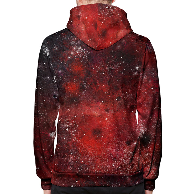 red galaxy sweatshirt