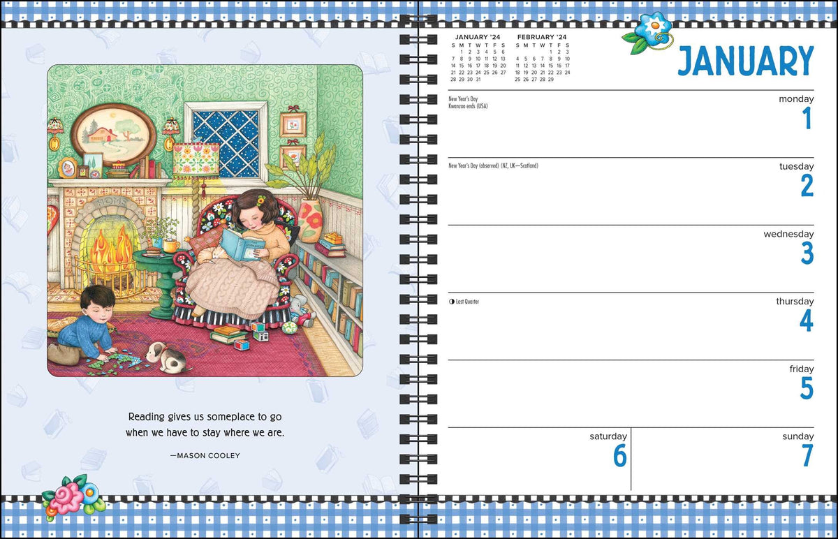 Mary Engelbreit's 12Month 2024 Monthly/Weekly Planner Calendar Steve