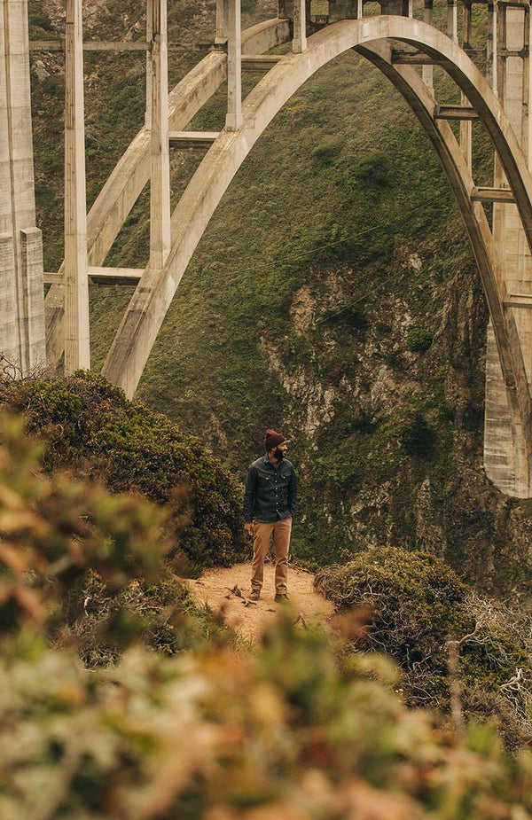our guy rocking the western down a trail