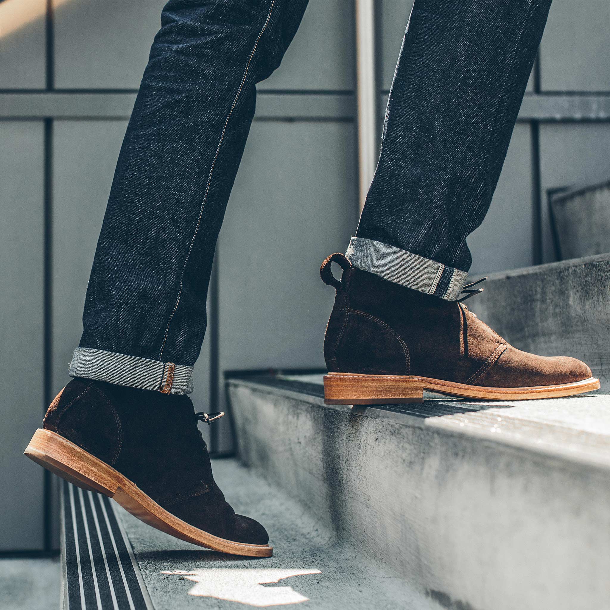 Chukka in Weatherproof Chocolate Suede 