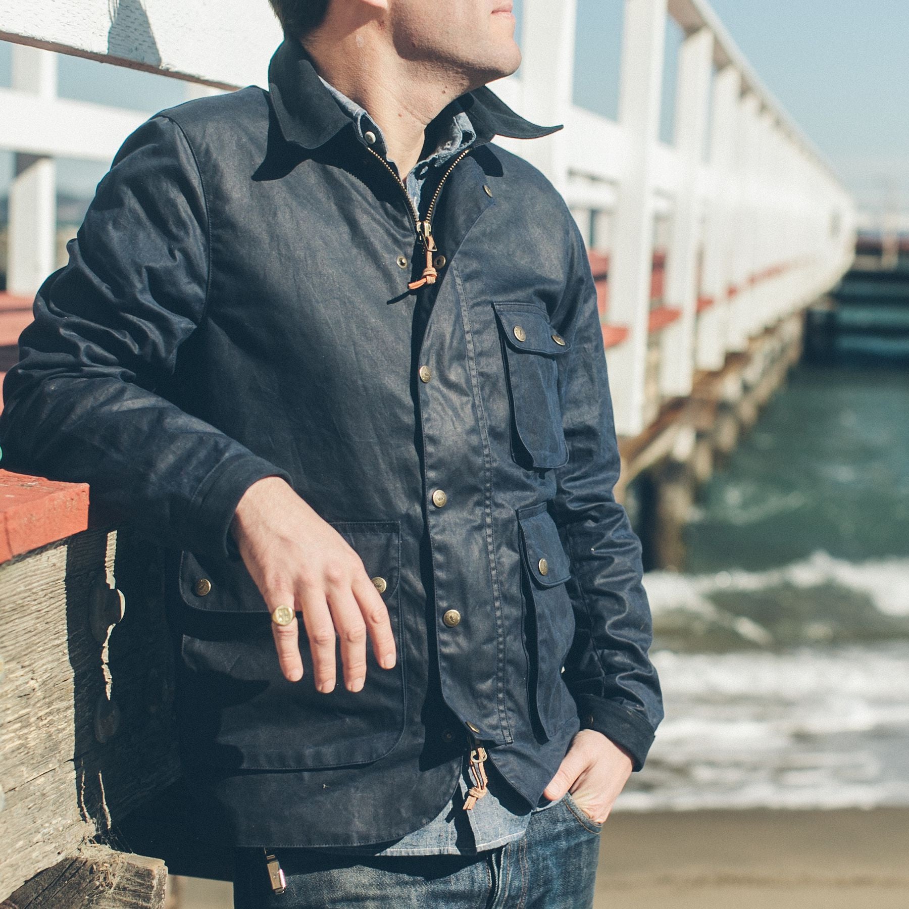 taylor stitch waxed rover jacket