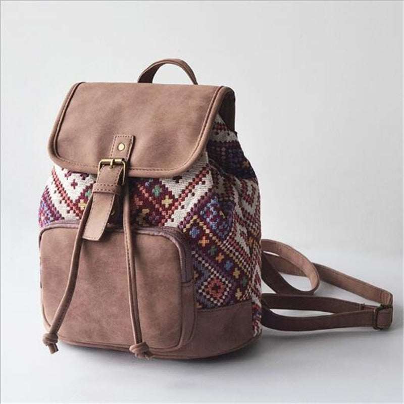 canvas backpack purse