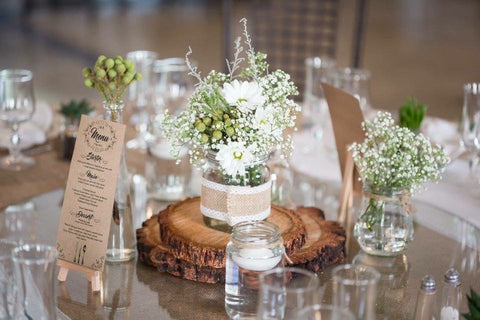 Rustic Wedding table setting 
