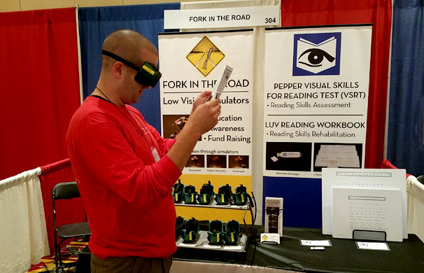 Low Vision Simulators demonstration at BVA conference