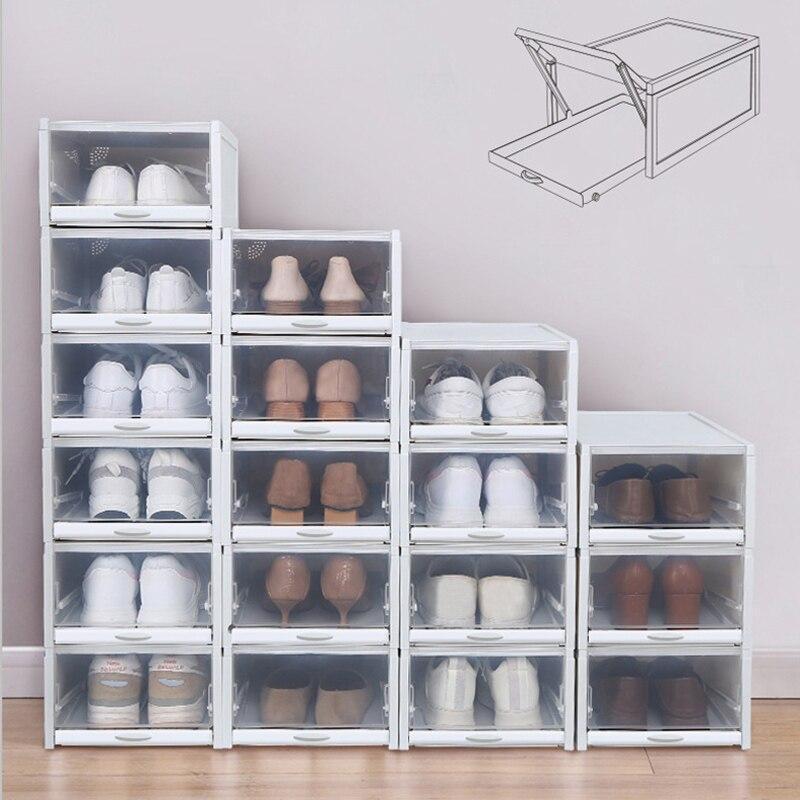 2020 New Shoe Box Organizer Drawer Type Shoe Box Stacking Storage