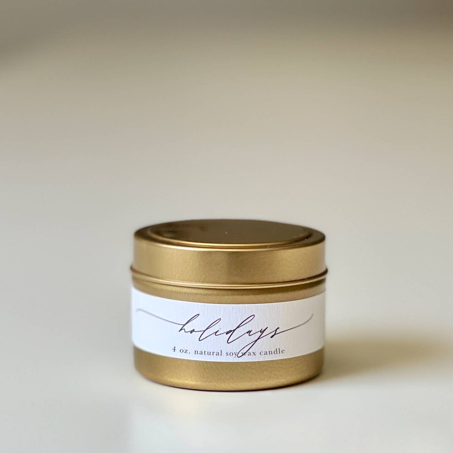 Holidays : Seasonal Tin Candle